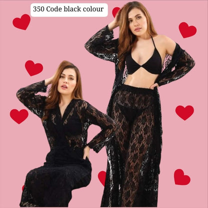 4 Piece Night Dress
