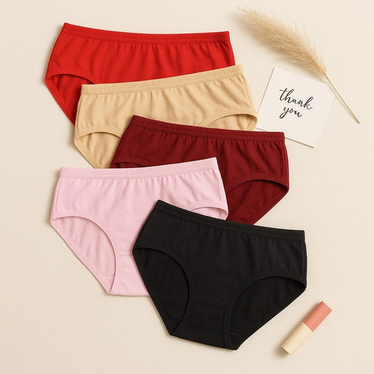 Pack of 5 Soft Cotton Panties
